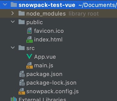Snowpack vue example