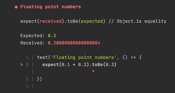 Floating point numbers operation